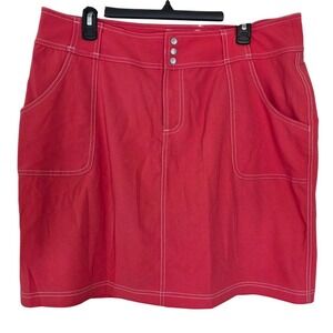 Jofit Coral Contrast Stitch Golf Tennis Skort Womens 14 Performance 1862